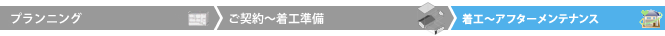着工～アフターメンテナンス