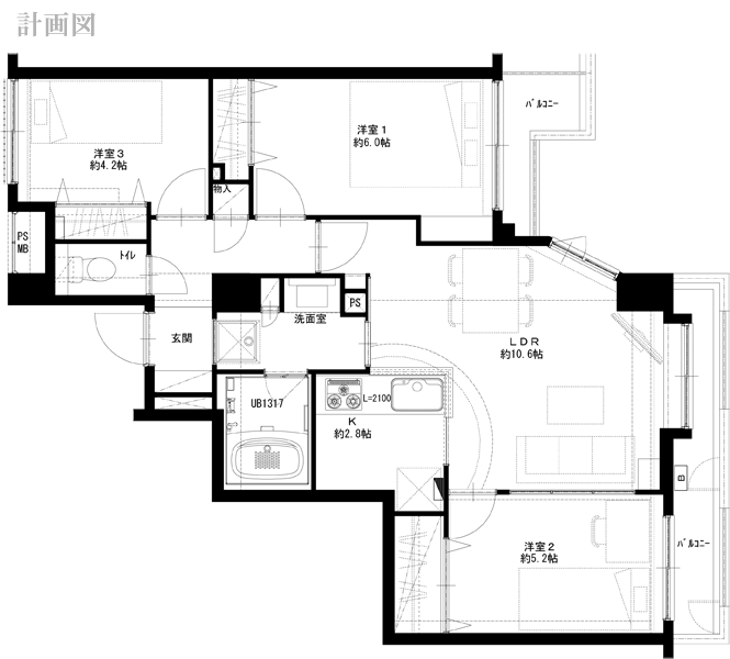 リノベーションモデル桜新町　計画図